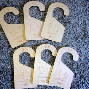 Wooden baby closet dividers